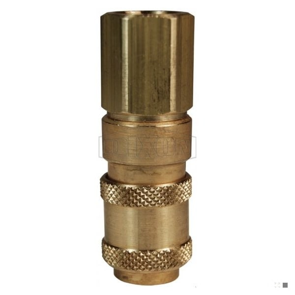 A Series High Pressure Female Quick Disconnect Pneumatic Coupler, 1/8-27 Nominal, 500 psi Pressure,